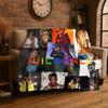 Ретро Juice WRLD 999 Легенда Рэпер Звезда Фланелевое одеяло Мягкое теплое плед для спальни гостиной кровати путешествий кемпинга