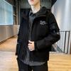 New Spring and Autumn Hooded Work Jackets Men's Trendy Loose Boys Autumn Casual Jackets