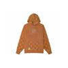 Vans X Emma Mulholland Толстовка с капюшоном в стиле ретро в клетку с длинными рукавами и шнурком FW22 Женские топы кофейного цвета VN0A7YKNYLY