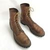 RED WING USA Irish Setter work boots 13D 30.5 brown white square dog tag(USED)