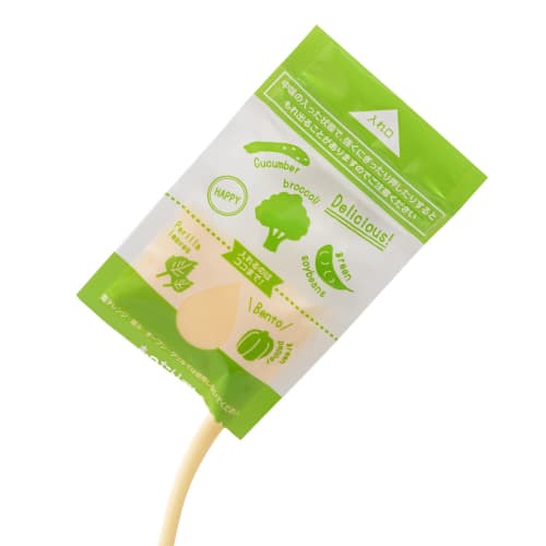 Artem Bento Condiment/Sauce Container, Green, 12cm x 6cm, 20 Sheets, Antibacterial, Portable, Made in Japan, Sauce Pack A129744