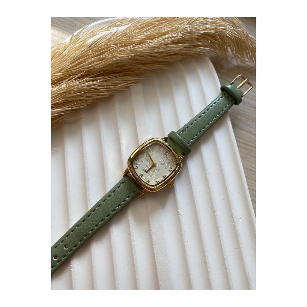 Винтажные женские наручные часы Bs Stilll с кварцевым кожаным ремешком в стиле ретро, ​​1 шт.