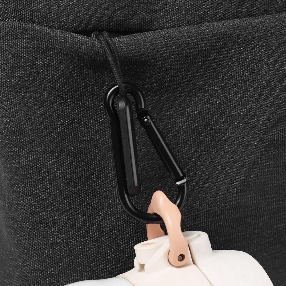 5pcs 3.6*46mm Spring Snap Clip Aluminium Alloy Water Bottle Hooks Climbing Keychain Outdoor Tool