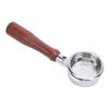 58mm Coffee Bottomless Portafilter Stainless Steel Wooden Handle Portable Coffee Portafilter for Coffee Machine