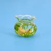 Toy Dollhouse Miniature 1/12 Dollhouse Decals Doll House Ornament Bowl Aquarium Glass Fish Tank
