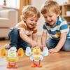 Заводная игрушка-курица с кувырком, пластиковый заводной цыпленок для интерактивной игры, изюминка праздника, игрушка-цыпленок