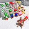Аниме Брелок-подвеска Super Mario Bros Мультяшный Марио Луиджи Принцесса Пич Брелок для ключей Рюкзак Сумка Брелок для ключей автомобиля Реквизит Подарок