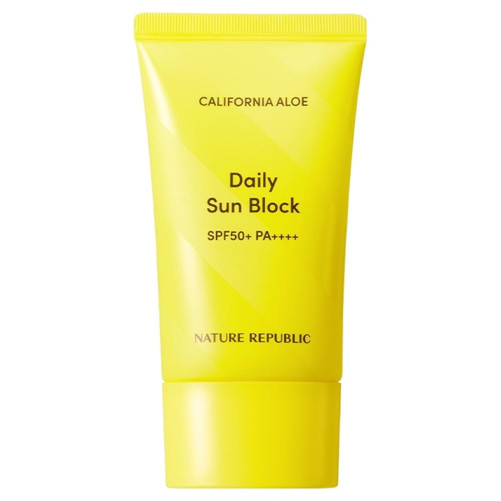 Nature Republic Калифорнийское алоэ Ежедневный солнцезащитный крем SPF50+ PA++++ Увлажняющий солнцезащитный крем 57 мл