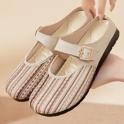 Женские туфли мягкая подошва не устают ноги летние новые нескользящие износостойкие полупрозрачные дышащие сетчатые сандалии модная повседневная обувь