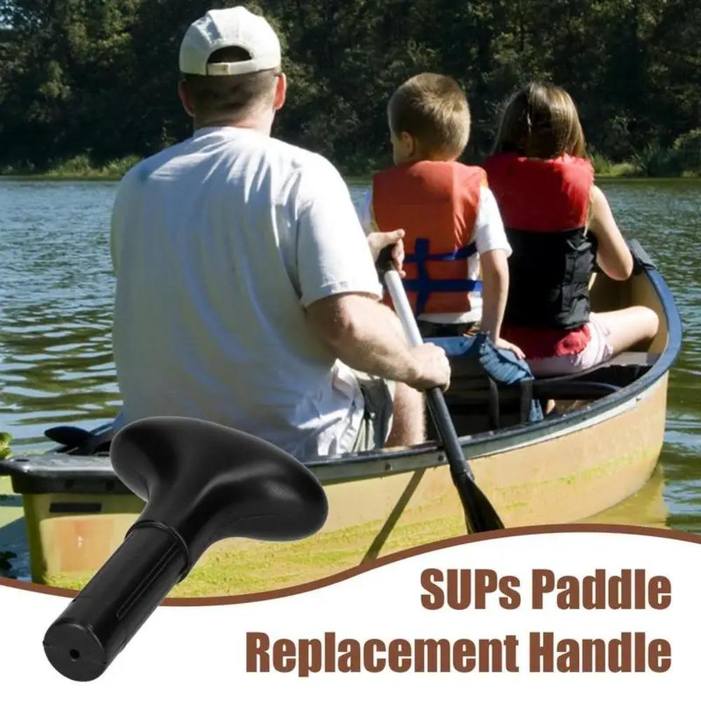 T-shape Paddle Grip Black Paddle Head Durable Oar Grip  Boat Rowing