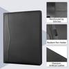 Padfolio Portfolio Organizer Legal Pad Holder Padfolio Folder Leather Portfolio Storage Clipboard Notepad with Cover for Letter Size A4 Writing Pad