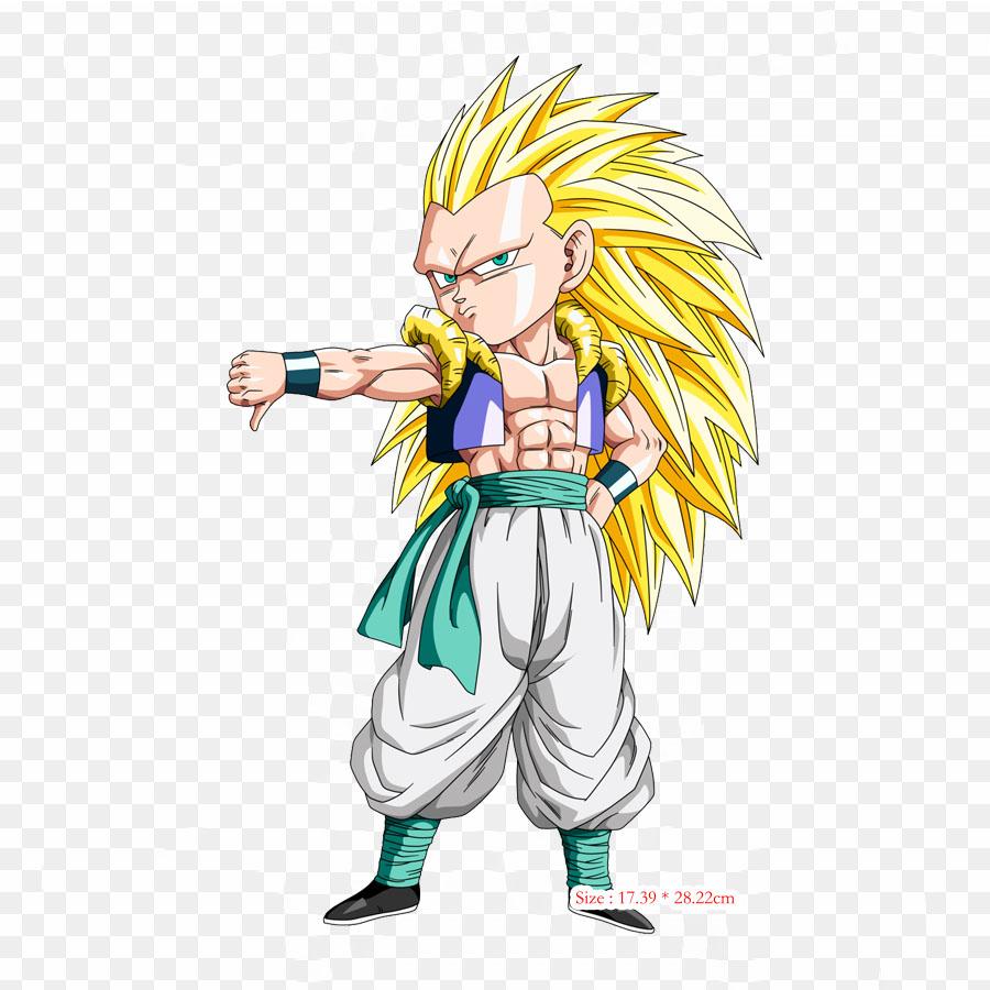 Patches For Clothes Bag Iron On Thermal Stickers Gotenks Ssj2 Goten Gohan Pattern Washable Heat Transfer