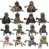 WM6147 WM6168 Military Series SWAT Special Forces Building Blocks Commando Soldier City Police Cap Mini Action Figure Toys