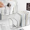 Transparent Handle Bookends Save Space Desk Storage Rack Book Holder Divider Book Stand  Minimalism