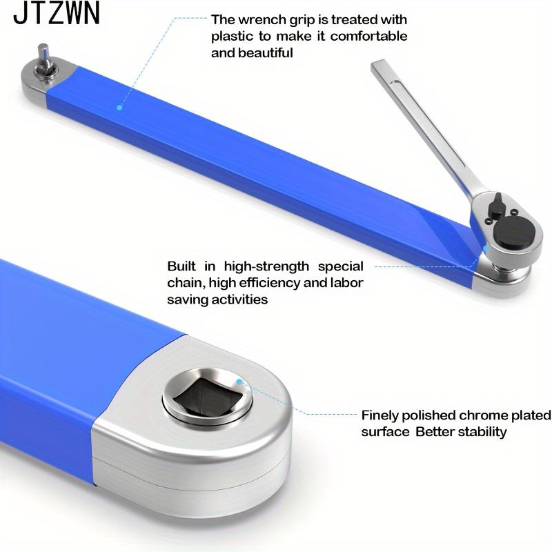 Набор удлинительных ключей для узких мест, с адаптерами для квадратного привода 1/2", 1/4" и 3/8", универсальный удлинительный ключ для небольших помещений