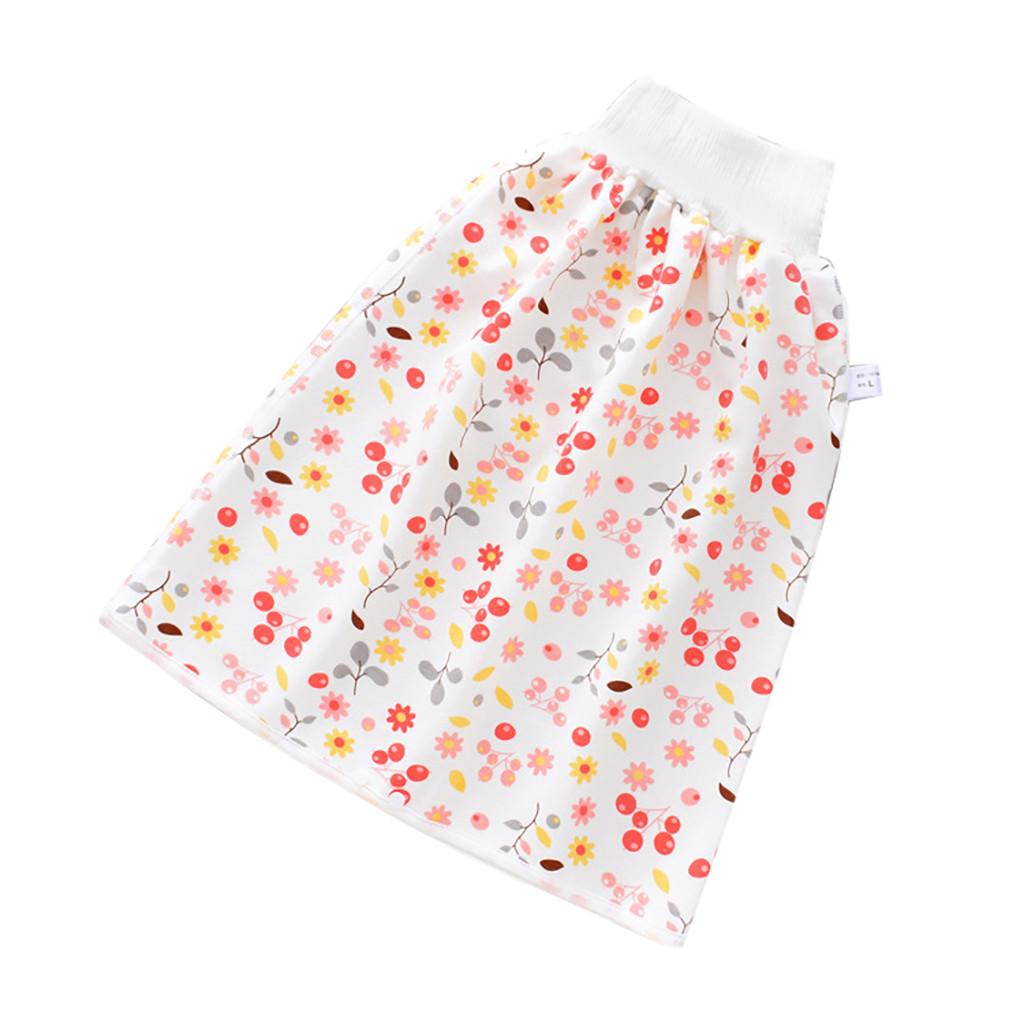 Natural Washable Baby Diaper 3 Layers-Infant Cotton Diaper Cloth Skirt