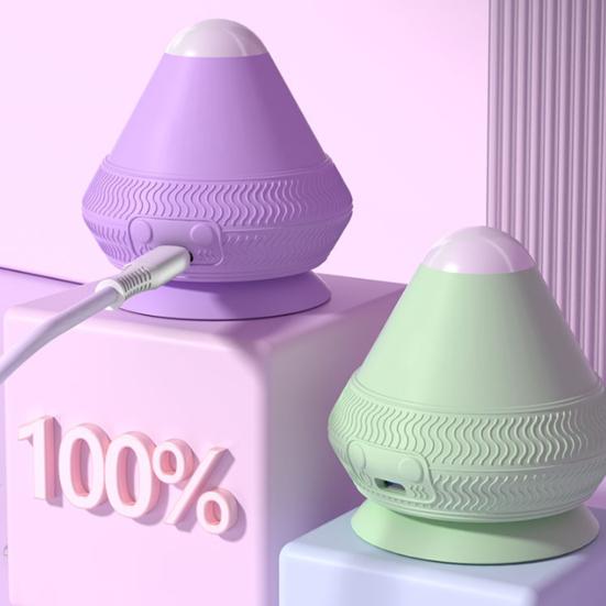 Электрический массажный мяч с присоской, 2 режима, регулируемый подогрев, вибрационный массажный мяч, тип C, перезаряжаемый, для всего тела, для снятия боли, фасциальный массажер