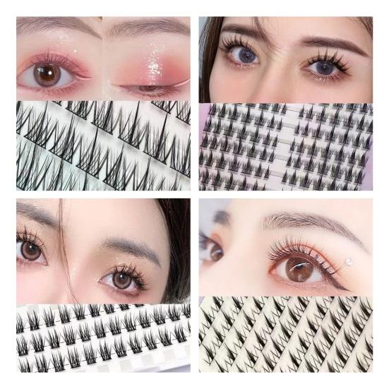 1 набор накладных ресниц, естественный вид, пушистые, многоразовые, женские, индивидуальные, накладные ресницы, инструменты для макияжа на сцене и вечеринке