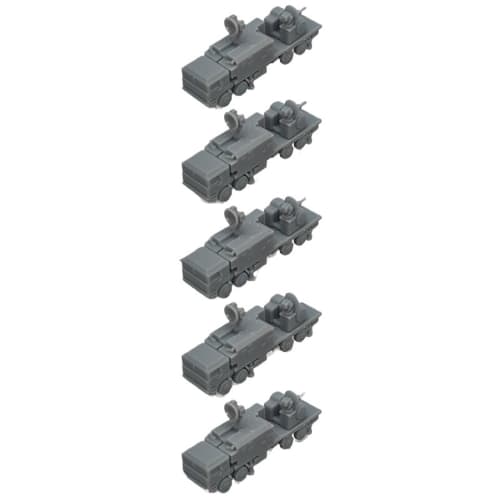 5PCS LD2000 Short-Range Air Defense Weapon DIY Military Model 1/700 1/350 Scale Military Interceptor System (1/700 (1.7cm))