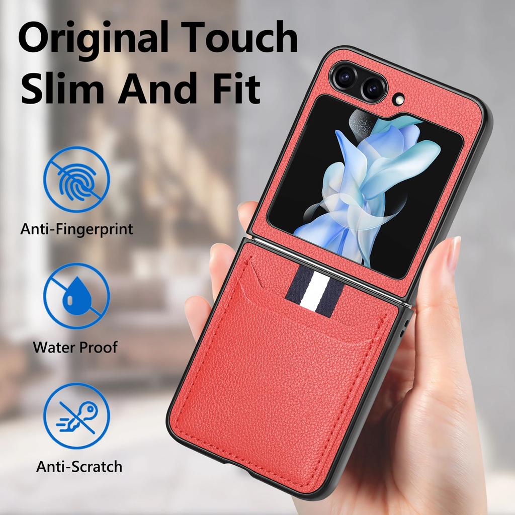 Кожаный чехол с защитой от пота для Samsung Galaxy Z Flip6 5G Flip5 Flip 6 5 Flip4 Flip3 Flip 4 3 Противоударные аксессуары для телефонов