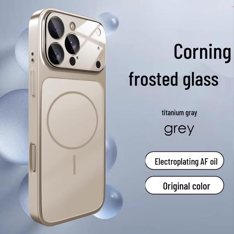 Мгновенный магнитный чехол из стекла Corning для iPhone 16/15 Pro Max, совместимый с 17 окнами.