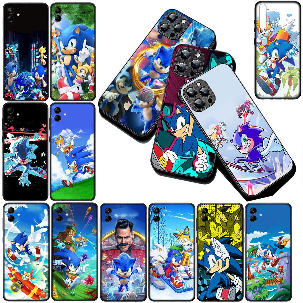 Cover for Samsung Galaxy S24 S25 S23 FE Ultra Plus S7 Edge S25+ S23+ A56 5G Casing Phone Case game S-Sonics Anime HedgehogS