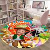1pc La Granja de Zenon Print Round Carpet Chair Round Carpet Suitable for Bedroom Living Room Home Decorative Carpet