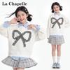 Девичья толстовка La Chapelle с длинным рукавом и бантом