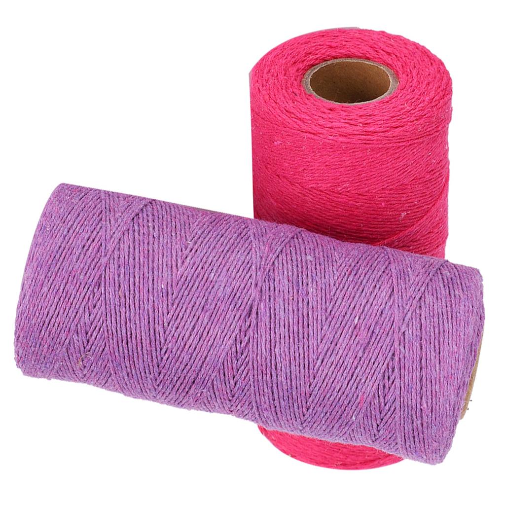 2 шт. Пряжа для вязания 84 Основовязаное ковровое одеяло из пряденого чистого хлопка Швейные аксессуары