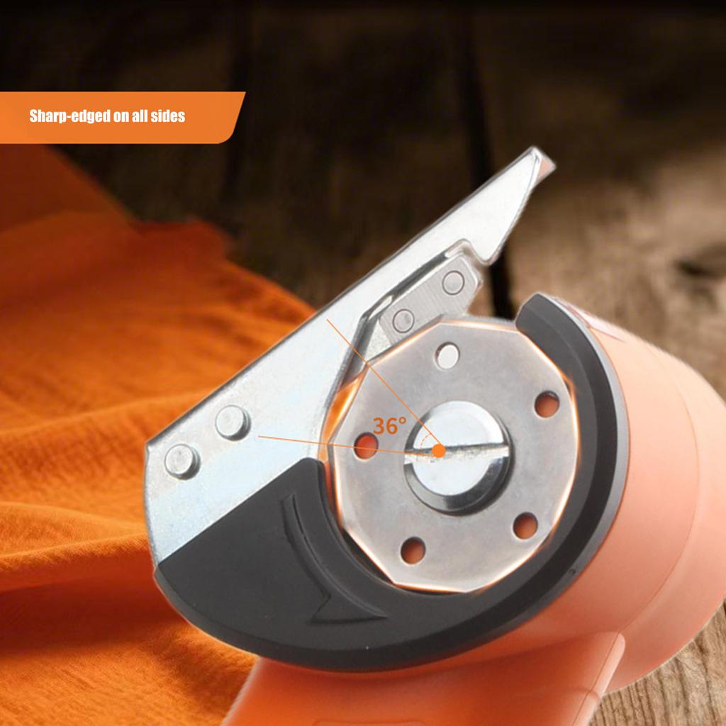 Беспроводные электрические ножницы для ткани, литиевая машина для резки ткани для быстрой обрезки текстиля с защитным кожухом