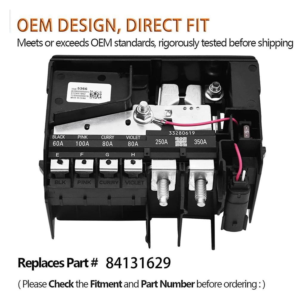 84131629 Battery Distribution Cover for Malibu 1.5 2.0 2016-2020 Replace 23316249 23316250 84043589 Auto Accessories