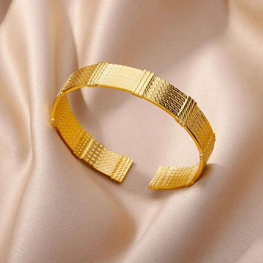 Jesus Bangles Bracelet for Women Stainless Steel Gold Color Luxury Bracelets 2024 Free Shipping Jewelry Pulseras Mujer Bijoux