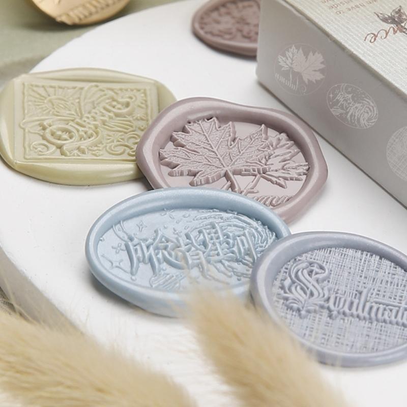 Сургучная печать-Слова Фразы Сургучная печать Цветочная печать для конвертов Свадебные приглашения Украшения для открыток