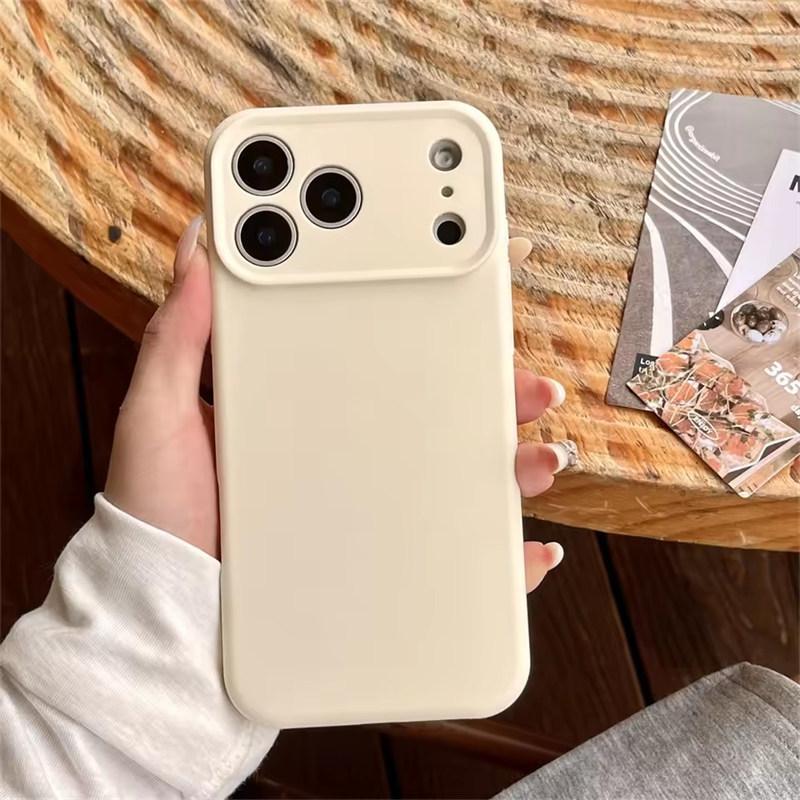 Высококачественный защитный чехол из жидкого силикона для iPhone 17 Air 16 15 14 13 12 11 Pro Max Plus 16E 17 Pro Max Защита камеры Матовый Мягкий чехол