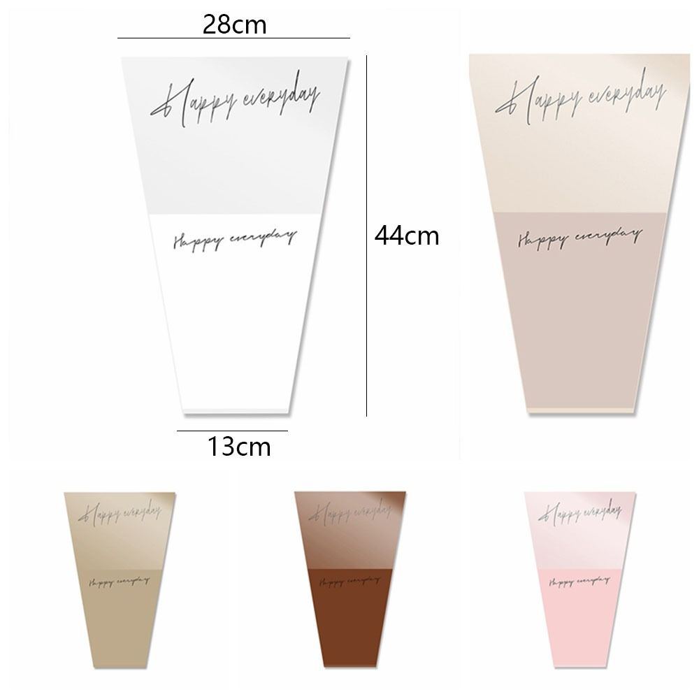 20pcs Pure Color Bouquet Packaging Bags Plastic Gift Bag Flower Packaging Bags Mother's Day