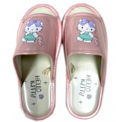 Сандалии Hello Kitty женские с толстой подошвой и подушечкой с милым персонажем HELLO KITTY для дома и улицы, легкие, мягкие, стильные, жемчужно-металлического розового цвета, M