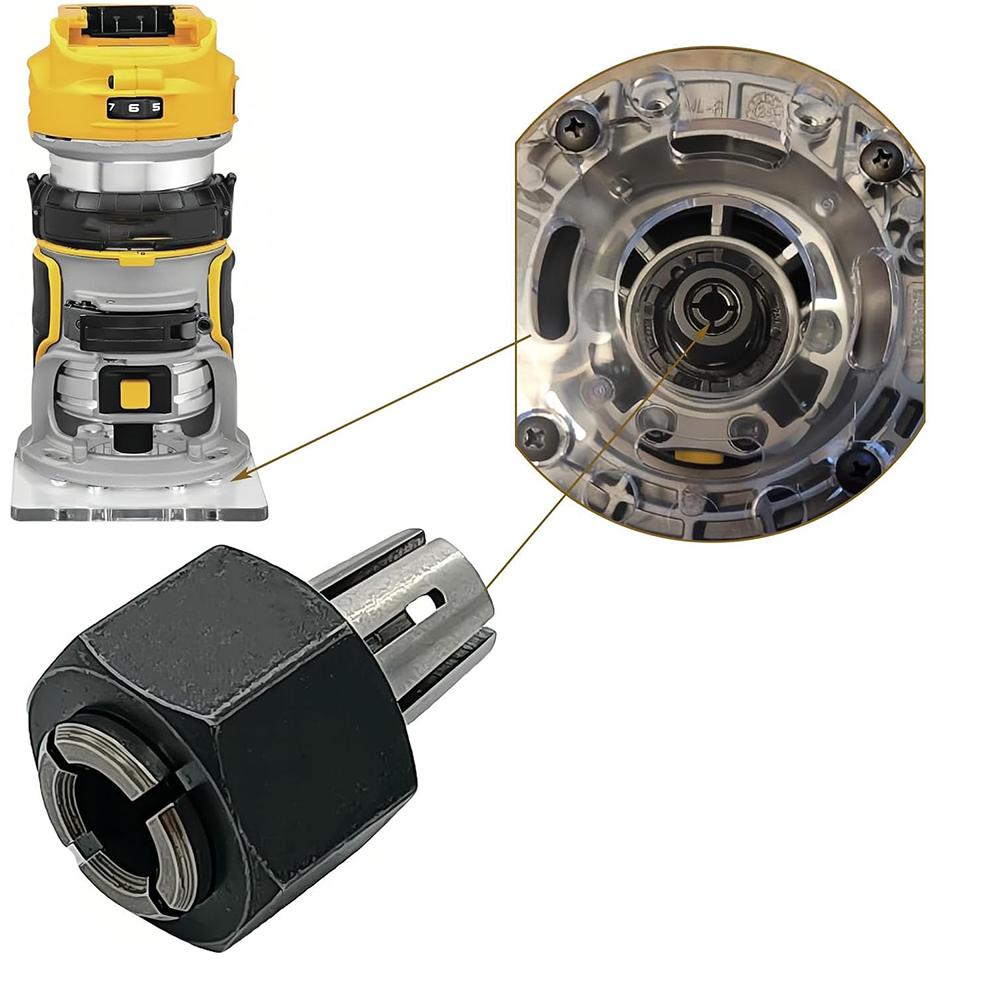 1 комплект N693118 цанговый патрон для фрезера с гайкой для Dewalt