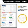 ADHD Cleaning Planner, Cleaning Schedule and Checklist, Undated Daily and Weekly Household Cleaning Checklist Planner, Organize Your Home to Keep