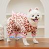Cat Clothes Warm Leopard Print Dinosaur Four-Legged Dog Clothes Autumn Winter Velvet Clothes Bear Pet Products