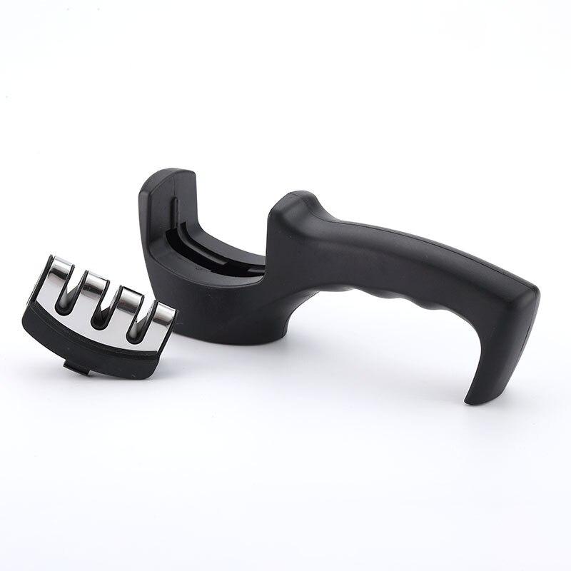 3-уровневая точилка Ручная точилка для ножей Точилка для кухонных ножей с нескользящим основанием