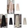 Womens Casual Wide Leg Pants With White Strap Design For Summer Comfort