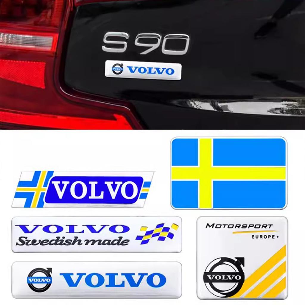 3D Emblem Sticker Logo Car Fender Badge Trunk Decal For Volvo ES90 EC40 EX40 EM90 XC90 V90 V60 XC60 V40 S80 S60 S90 XC40 XC70