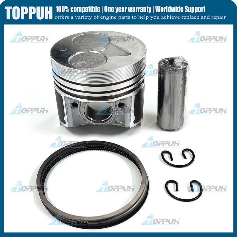 New D722 Piston Kit STD 67mm or oversize +0.5 Piston with Ring For Kubota D722 16853-21050 16851-21114 16851-21982
