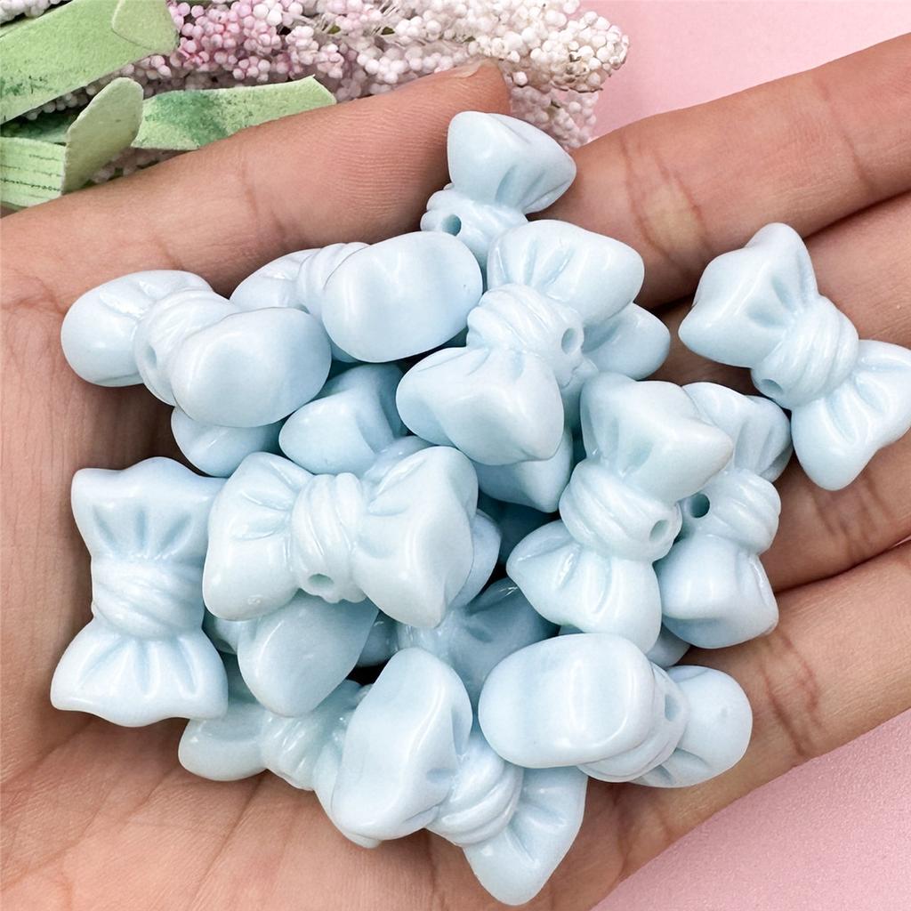 Материалы для бусин Мода 16*23мм Цепочка для мобильного телефона Изготовление браслета DIY Однотонный бантик Макарон 20шт Ювелирные аксессуары Аксессуары