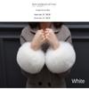 Band Gloves Women Plush Cuff Oversleeve Hand Wrist Warmer Cuff Winter Sleeves Windproof Gloves
