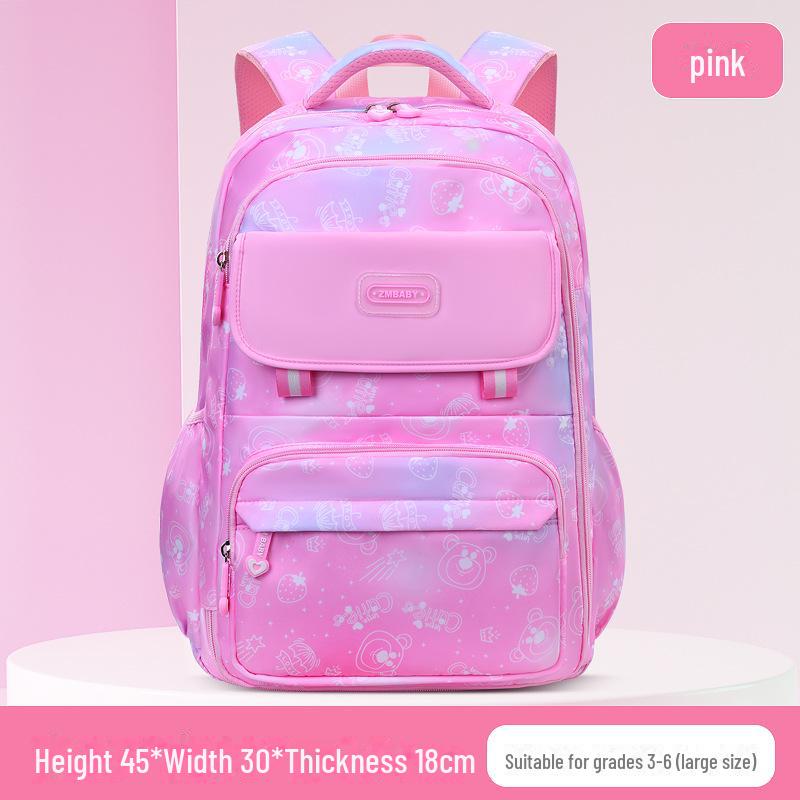 Large Capacity Backpack for Elementary Students with Side Opening and Cooler Compartment