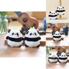 Panda Plush Keychain Short Plush Bag Accessory Cross-border Gift**