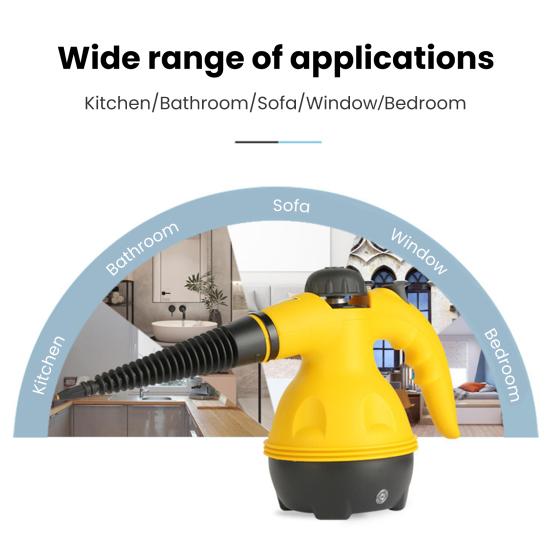 Ручной отпариватель с резервуаром для воды Нескользящая конструкция ручки Запуск одной кнопкой Очистка паром Широко используемый мощный пароочиститель