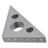 Triangle Ruler Aluminum Alloy 4590 Degree Frosted Right Angle Gauge Woodworking Tool