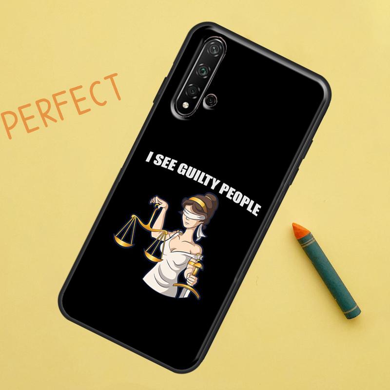 Закон Адвокат Судья Правосудие Для Huawei Nova 5T 9 10 SE 7i 8i 11i 12i Y60 Y61 Y70 Y72 Y73 Y90 Y91 P20 P30 P40 Lite Чехол